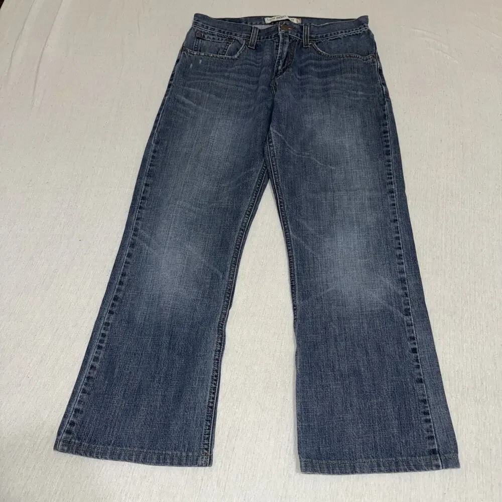Vintage Levis 527 Low Boot Cut Jeans Mens 32x32 Hemmed To 31x28 Y2K Denim